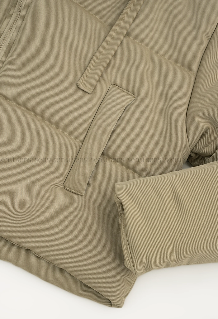 کاپشن کوتاه کتان کج راه کد1004769